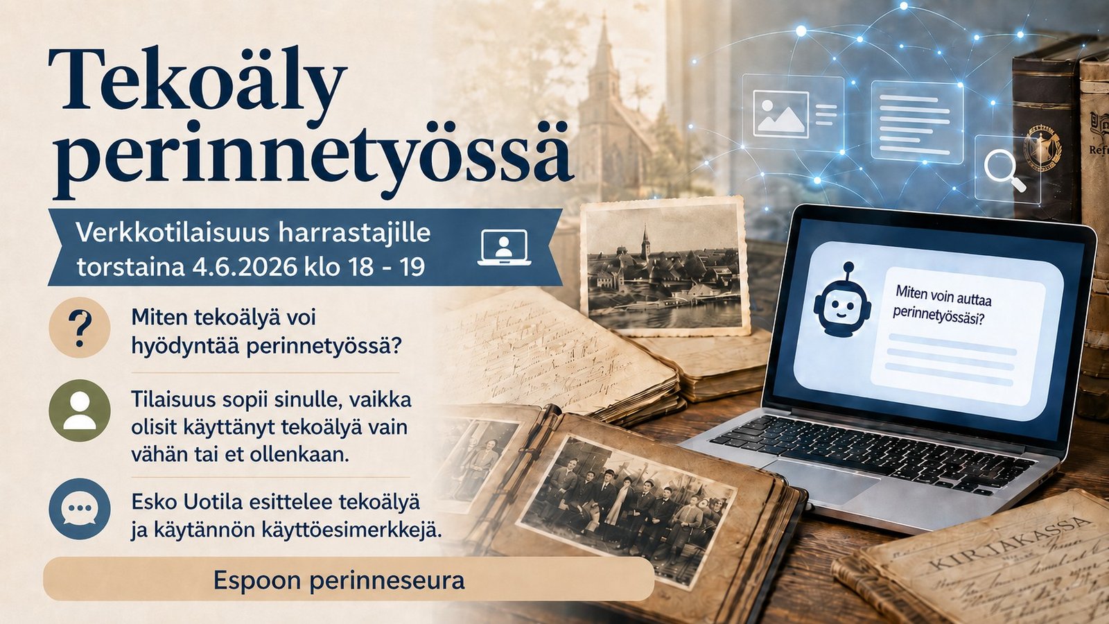 Tekoäly perinnetyössä
